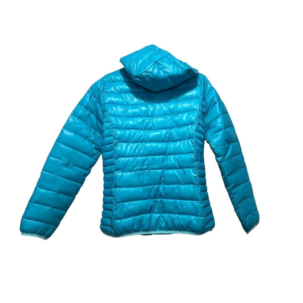 Boulder Gear Puffer Coat Jacket Women Medium Blue Winter Removable Hoodie Quilte - Picture 2 of 16